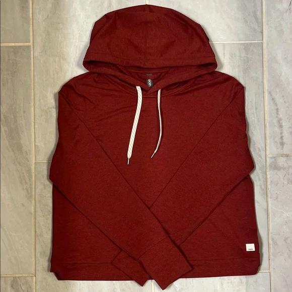 Vuori Women’s Halo Burgundy Hoodie - Picture 1 of 6